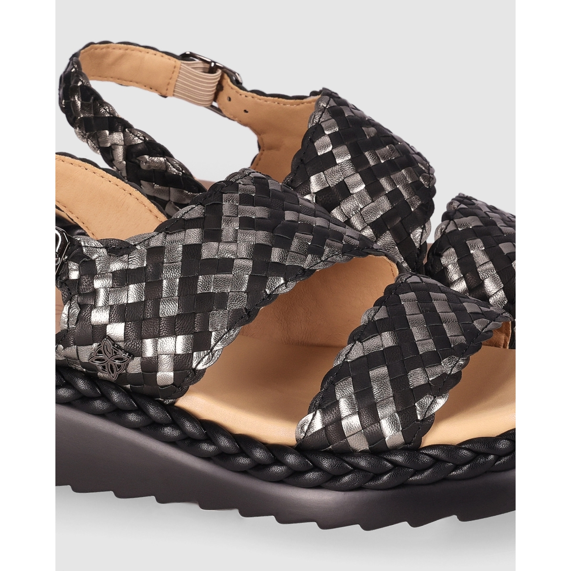 Sandalias de Piel - Negro - Tacón: 5 cm