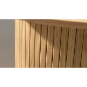 Table à manger bois naturel alba 120x120cm