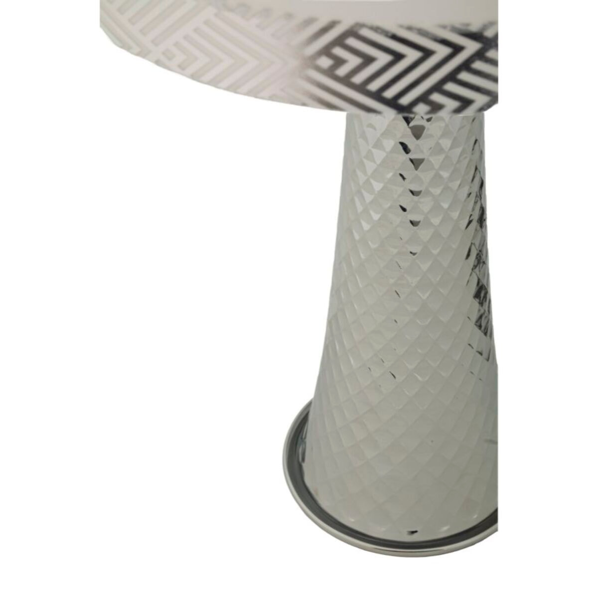 LAMPADA DA TAVOLO TOWER ARGENTO CM Ø 30X54