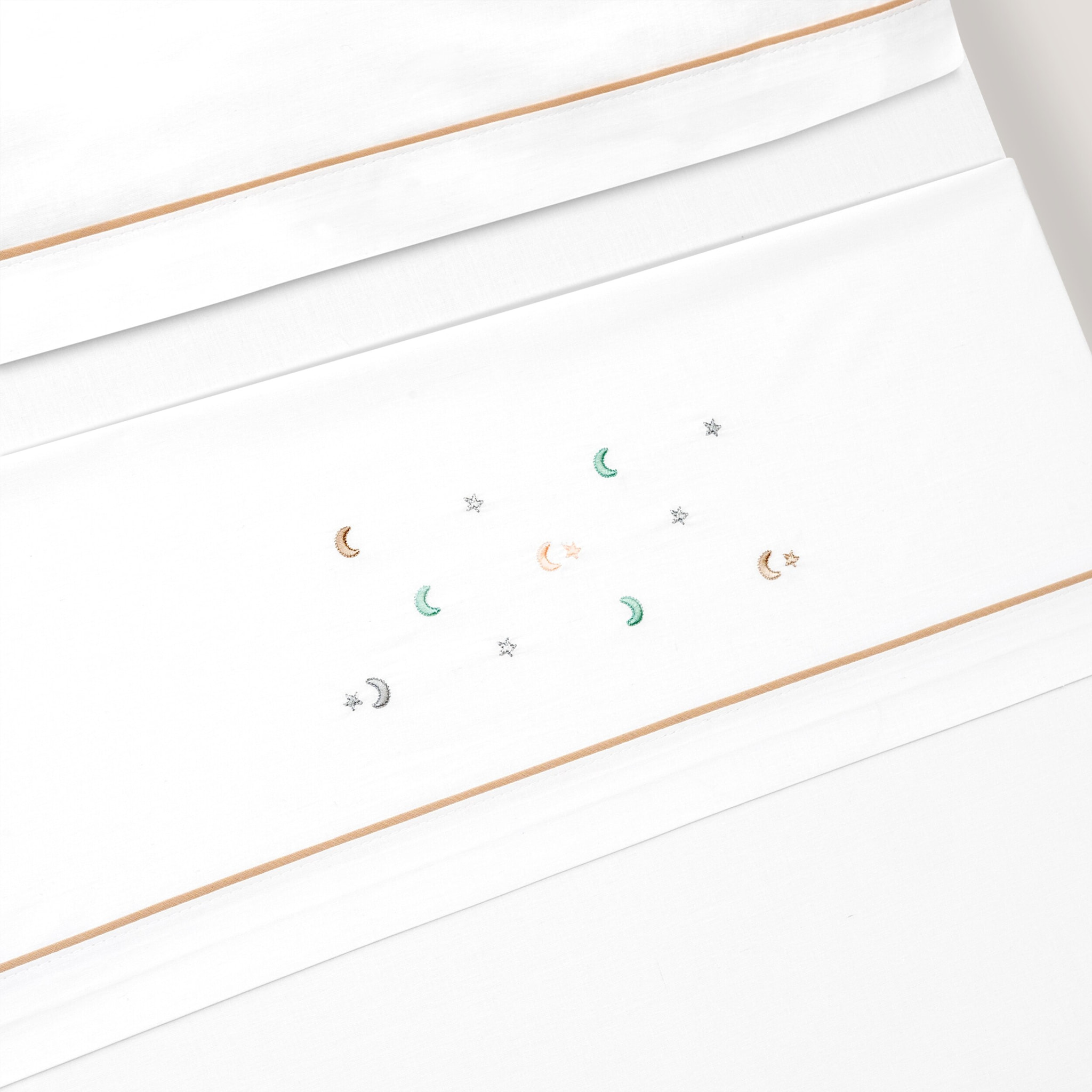 Triptico Minicuna Estrella Luna Multicolor Bco/Beig