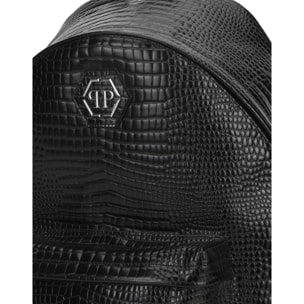 PLEIN SPORT Leather Backpack Cocco