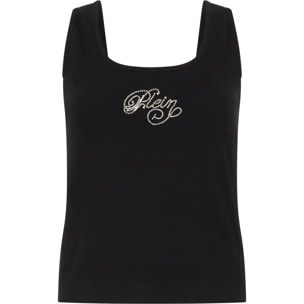 PHILIPP PLEIN Open Back Tank Top Signature