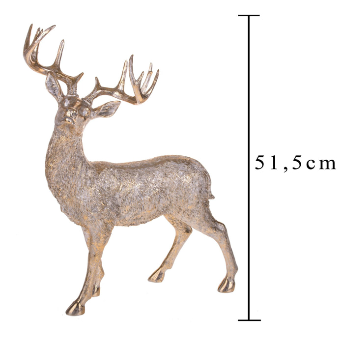 Renna in piedi - Pezzi 1 - 39xH52x17,5cm - Bianchi Dino SpA