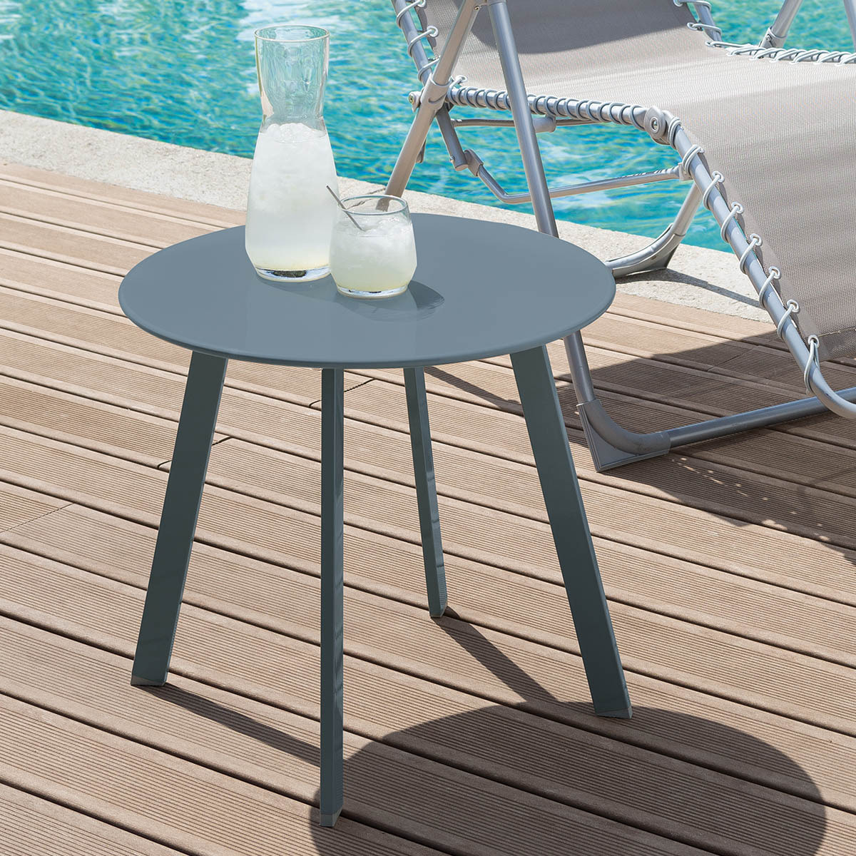 Table d'appoint ronde ''Saona'' D50cm en acier