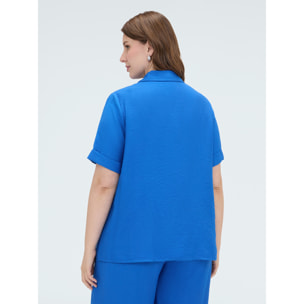 Fiorella Rubino - Camisa en mezcla de viscosa - Azul aciano