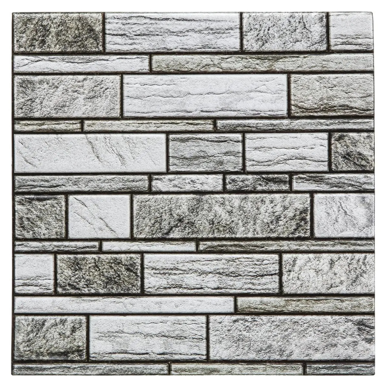 Sticker carrelage mur gris X2