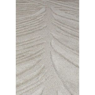 Tapis en laine de couloir FEUILLAGE Gris