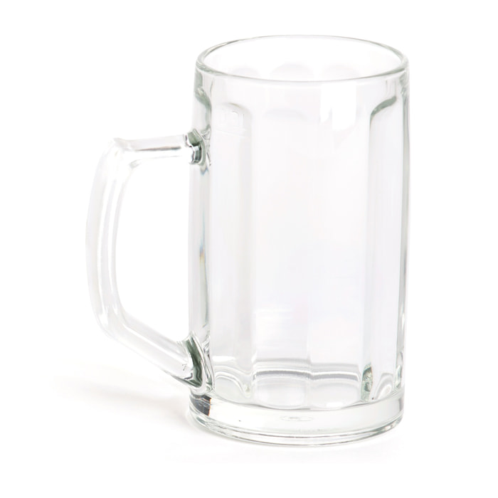 Set 6 Boccali Birra Excelsa – Hannover, Vetro Trasparente 30 cl