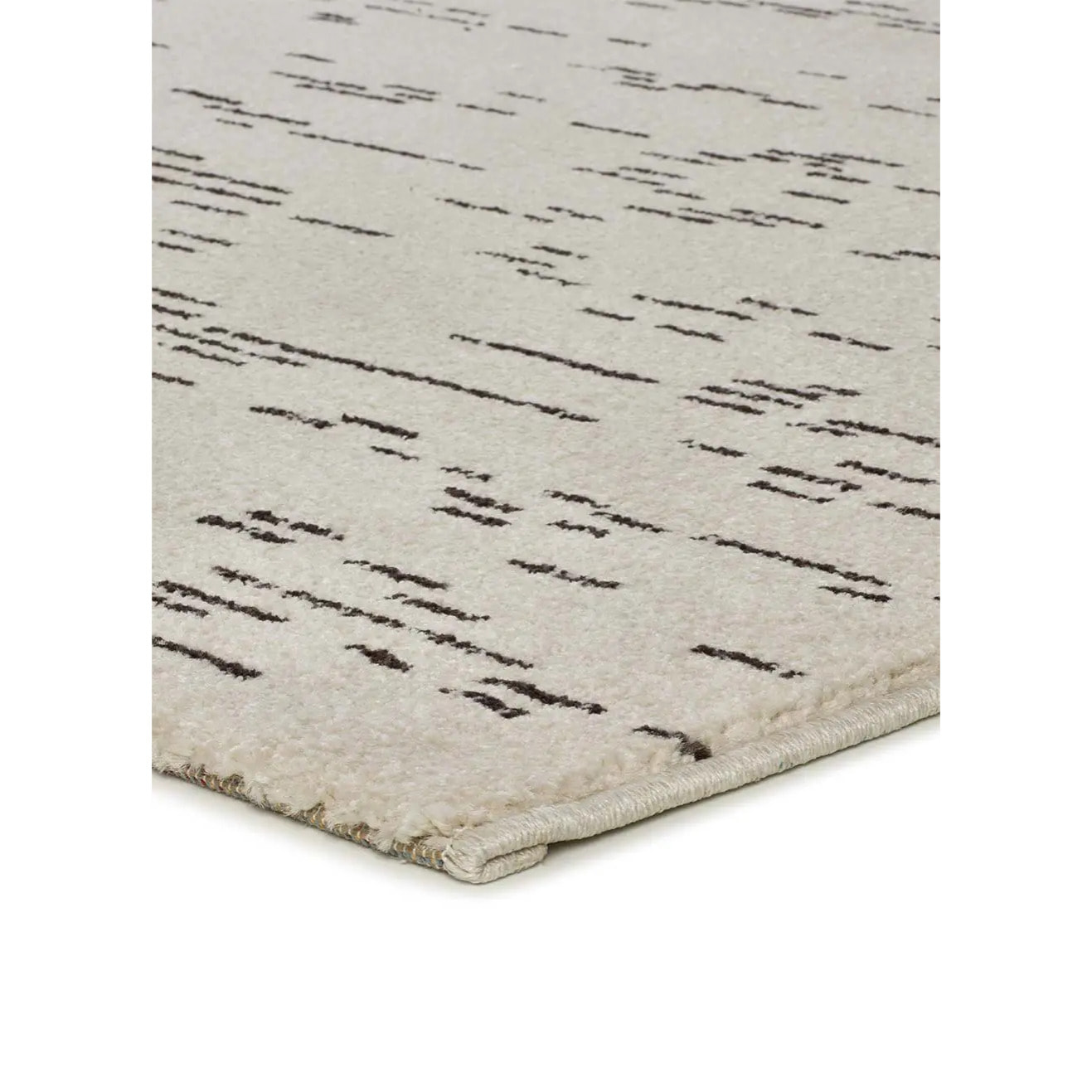 RETRO Alfombra pelo corto con formas abstractas en blanco y negro, varias medidas disponibles.