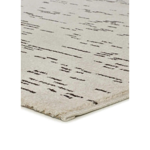 RETRO Alfombra pelo corto con formas abstractas en blanco y negro, varias medidas disponibles.