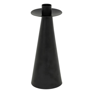 Set de 2 bougeoirs Automne métal noir H20/24cm
