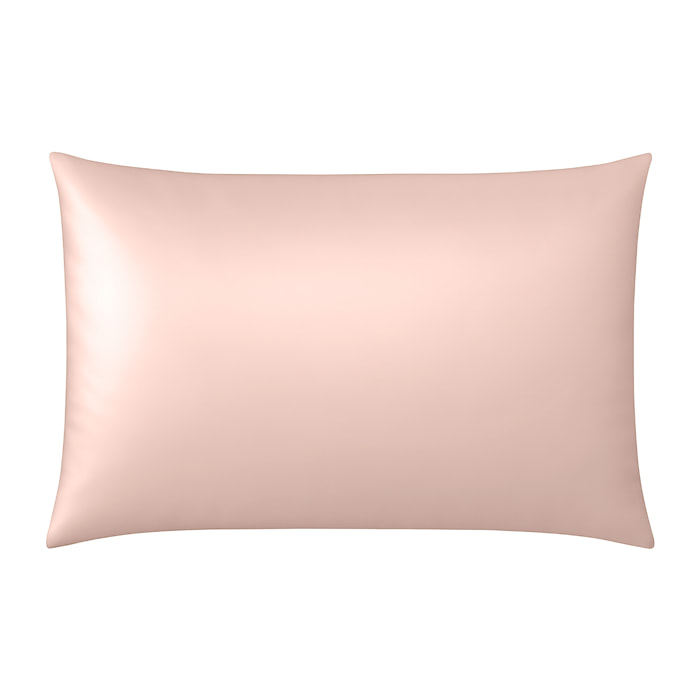 Taie d’oreiller en soie anti frisotti et anti-âge - Rose