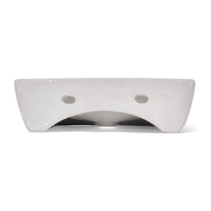 Brevis 43x30x13 cm lavabo suspendu en céramique, sans trop-plein, blanc + mitigeur lavabo Roca Arola (A5A326SATBRE4330R)