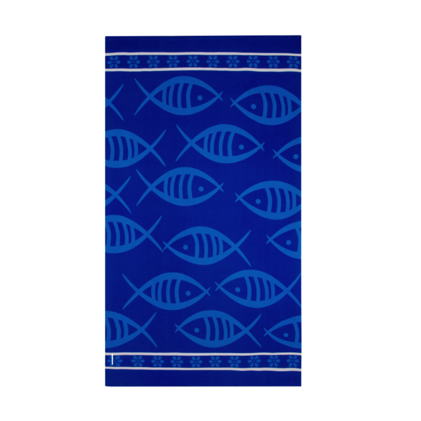 Telo Mare Grande 100x180 Spugna Maui Fish Blu D9