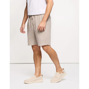 Bermuda Lino Beige - Dumoto