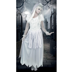 Costume Halloween Donna Sposa Fantasma Ghost Bride Taglia 36-38