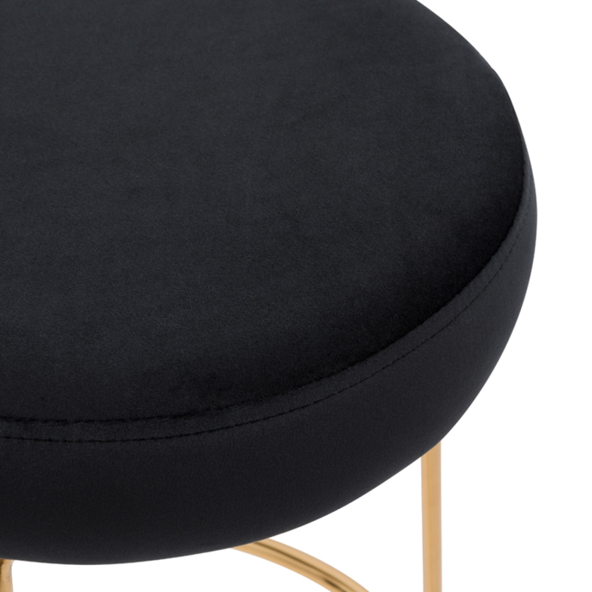 Tabouret de bar Kendal en velours noir 73 cm (lot de 2)