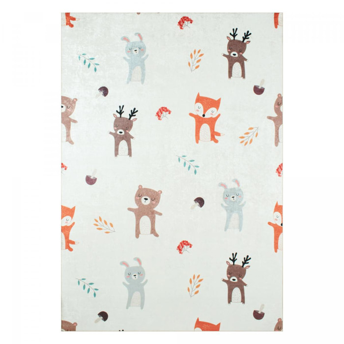 Tapis enfant tissé motif animaux SICA