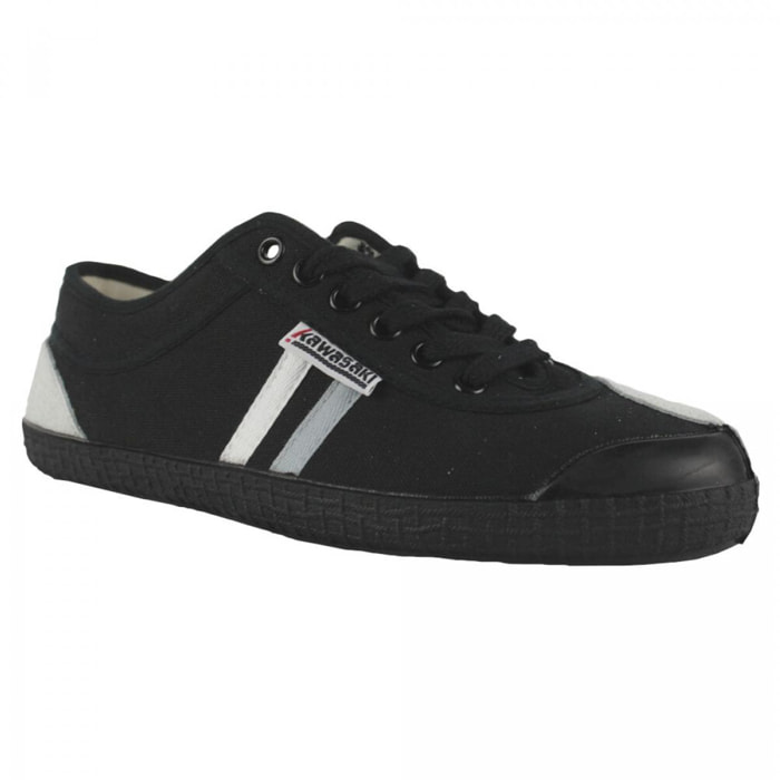 KAWASAKI Retro 23 Canvas Shoe K23 W0260 Black Stripe Black Outsole