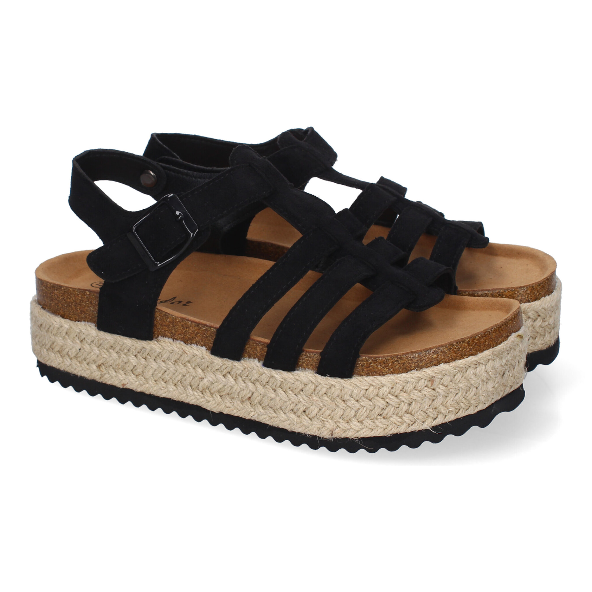Sandalias con Plataforma de Yute para Mujer, Comodas y Elegantes, Diseño Moderno