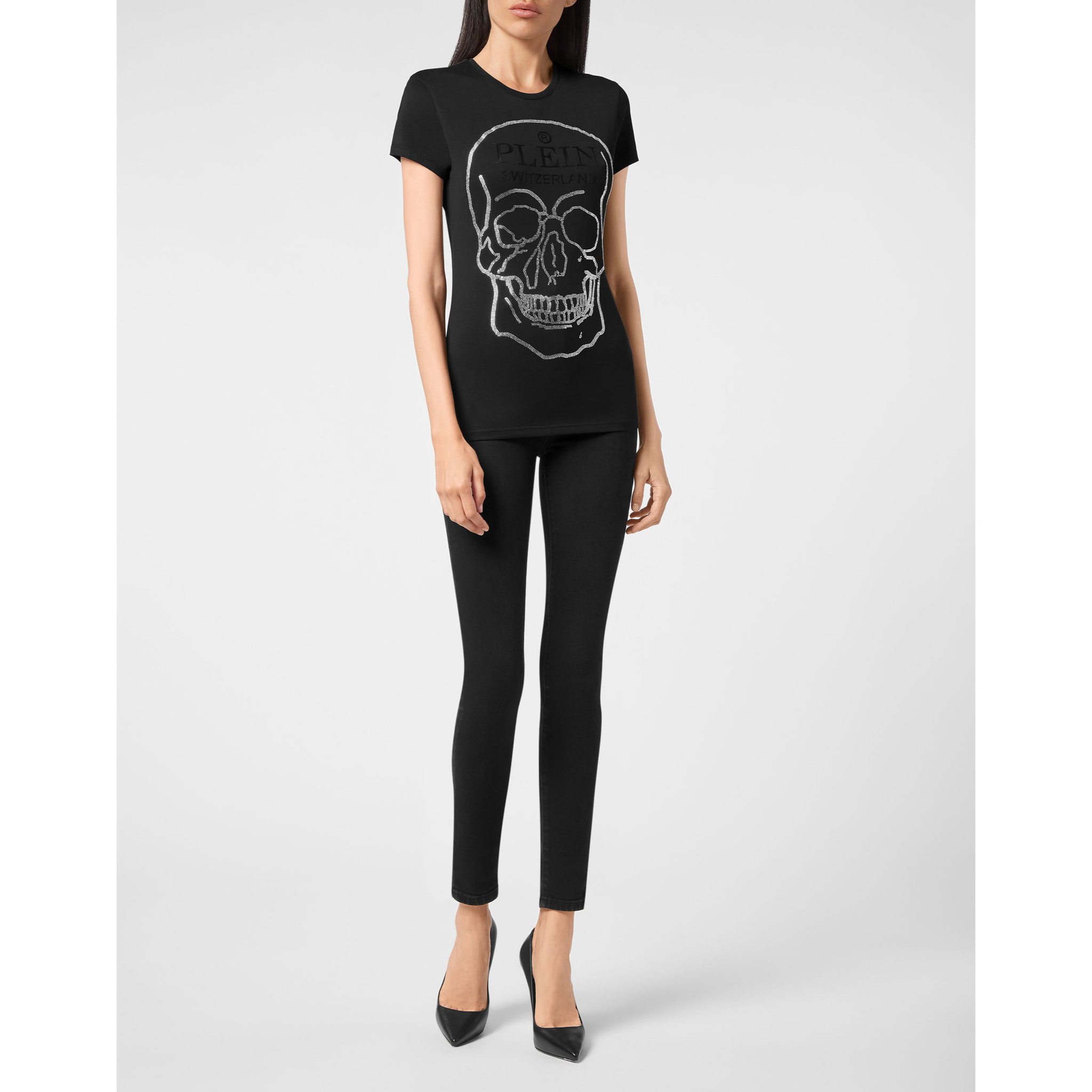 PHILIPP PLEIN T-shirt girocollo SKULL