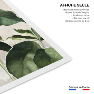 Poster Aquarelle botanique Affiche seule