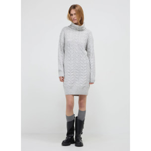 Vestito dolcevita trecce