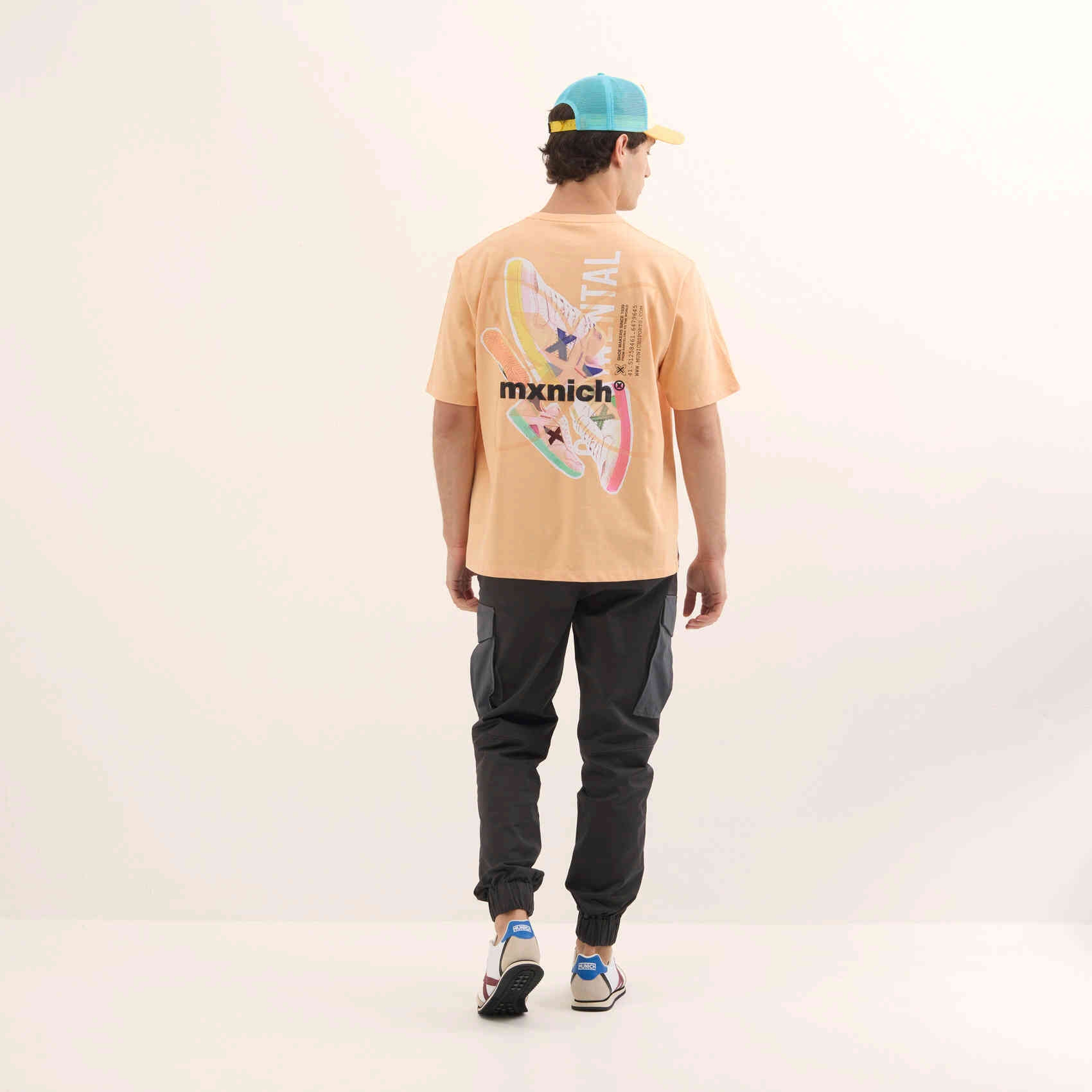Camiseta Estilo Urbano Oversize Algodón Orgánico Albaricoque STREETWEAR T-SHIRT APRICOT