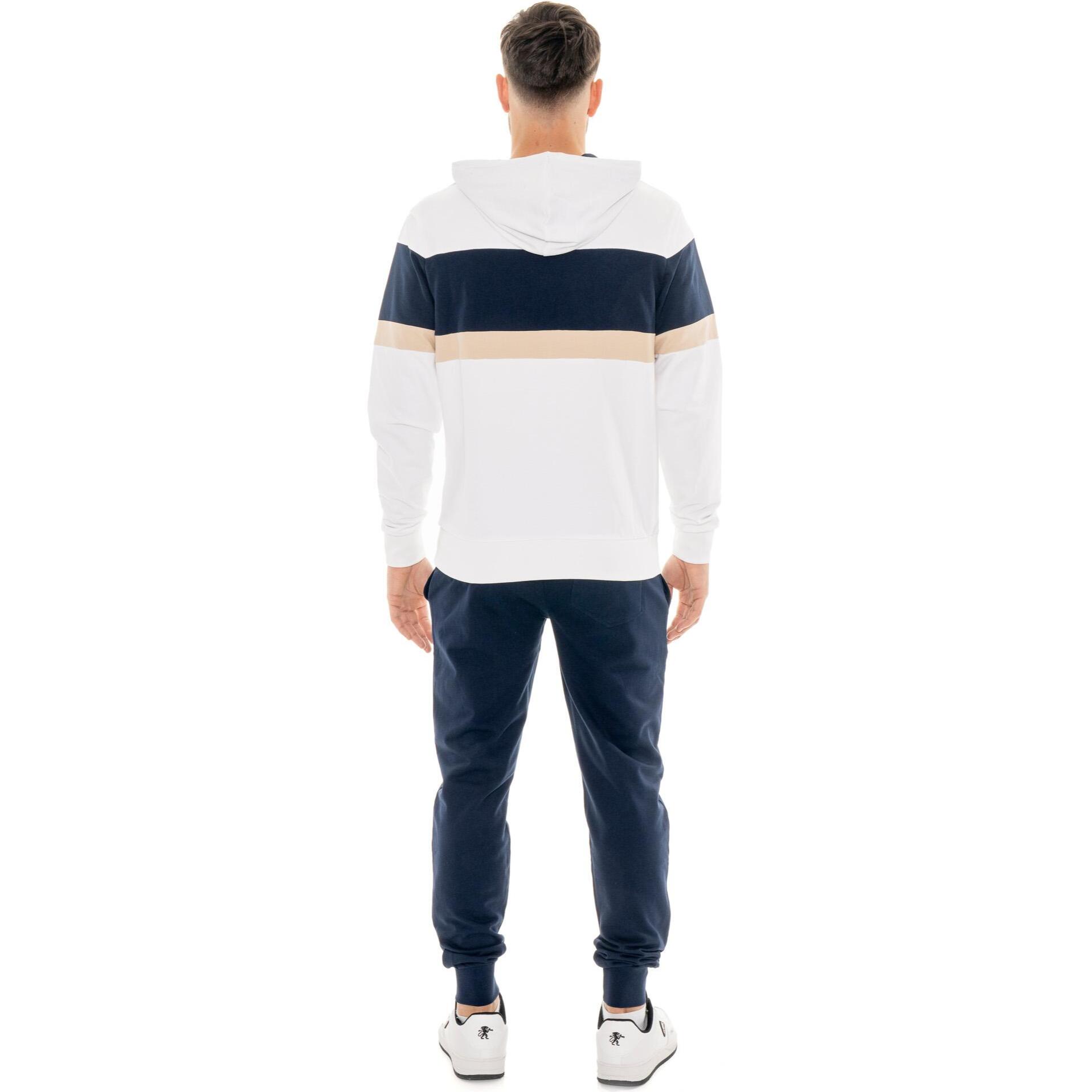 Tuta da uomo pull on con cappuccio in cotone non garzato Leone Easy