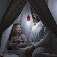 Lampadina LED Portatile Con Corda - Ø5,5x16,5 cm