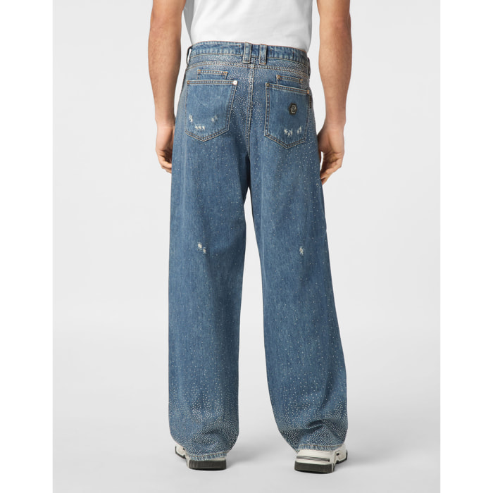 PHILIPP PLEIN Pantalones cortos vaqueros