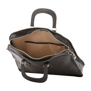 Borsa a mano  unisex In Vera pelle Made in Italy 40x30x8 cm