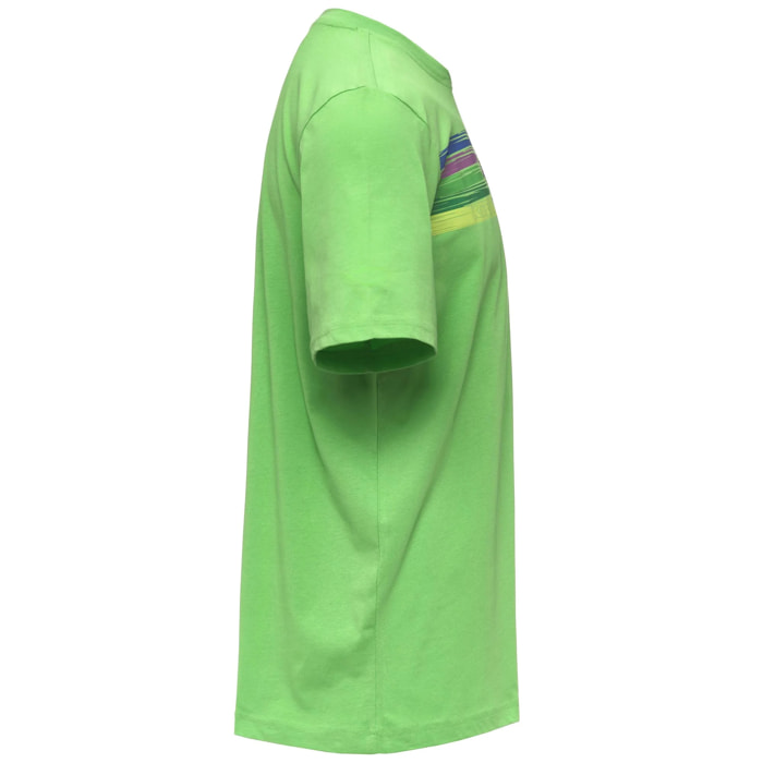 Kappa - T-Shirts & Top Uomo Verde - Logo Wave 140