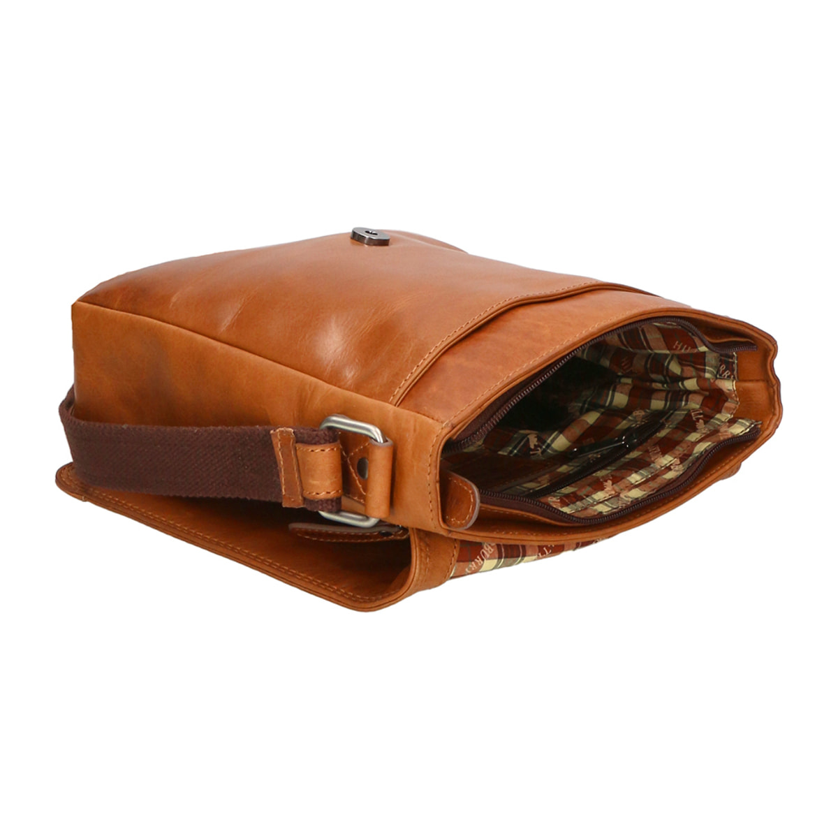 Borsa a tracolla  da uomo In Vera pelle Made in Italy 24x26x7 cm