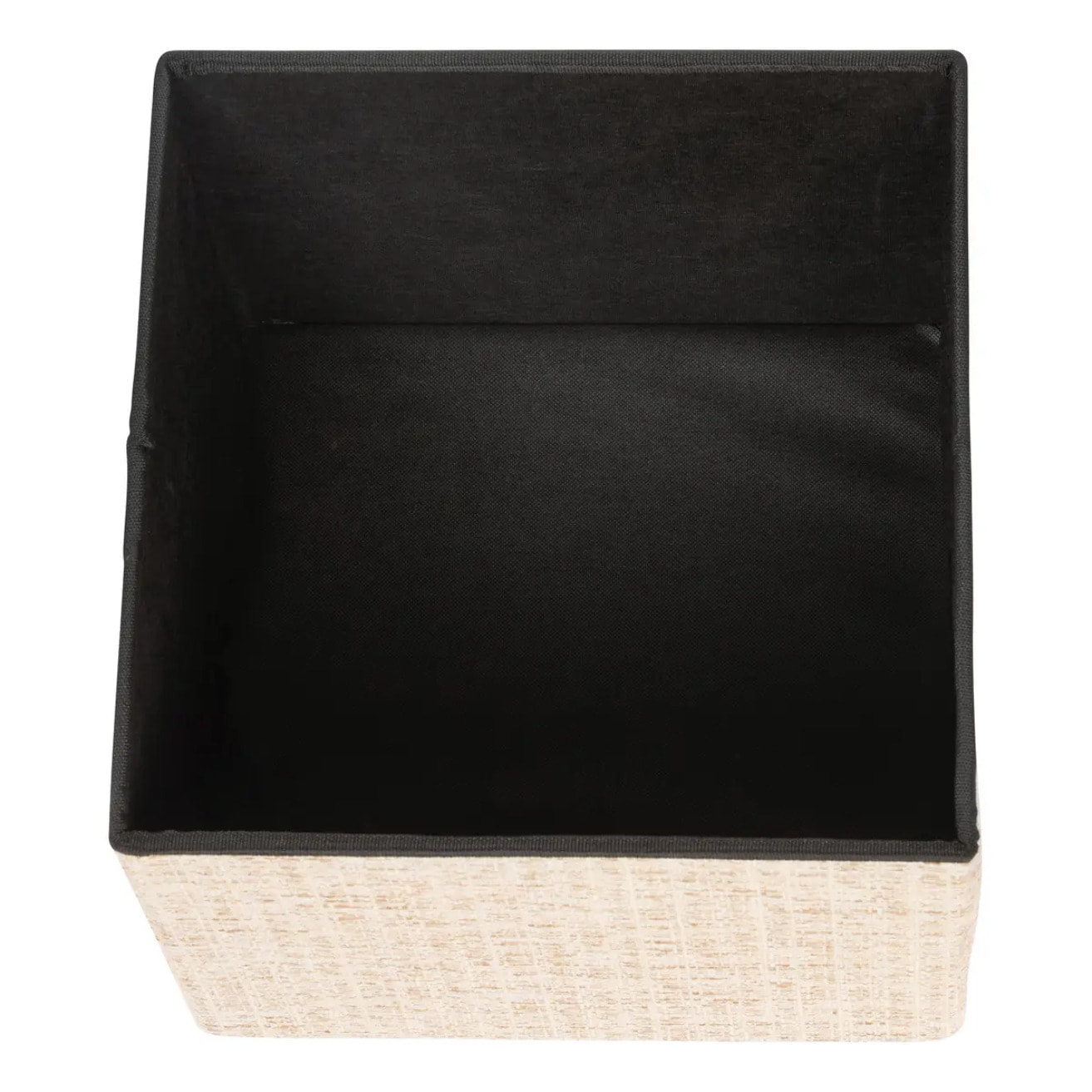 Pouf Coffre Pliable Olma 38x38cm Creme