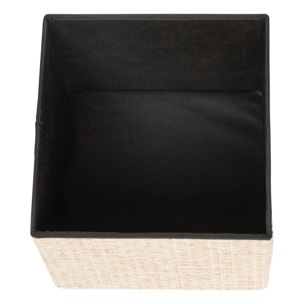 Pouf Coffre Pliable Olma 38x38cm Creme