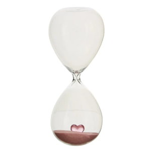 Sablier Popi avec détail coeur H20cm