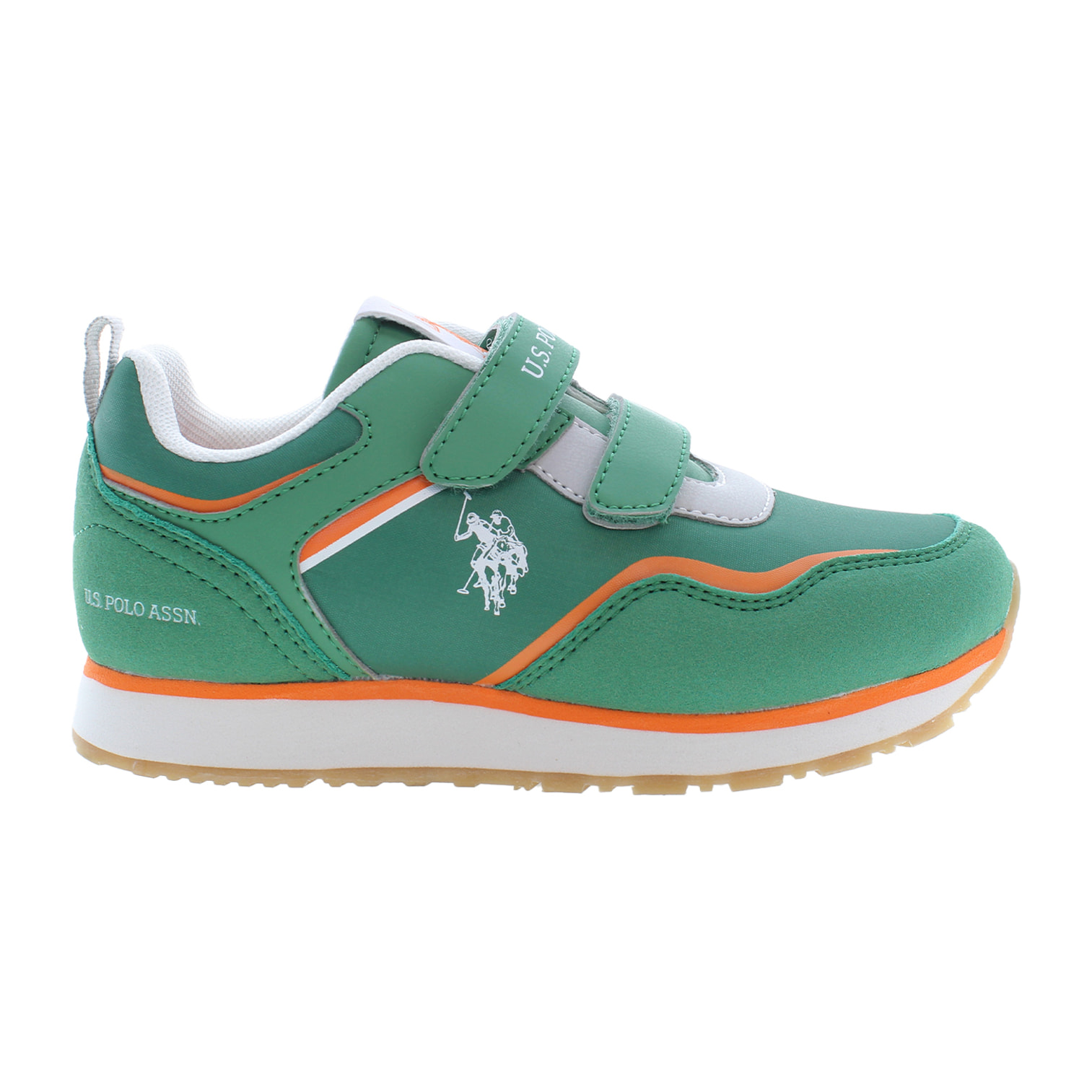 Sneakers U.S. Polo Assn Military Green-Orange