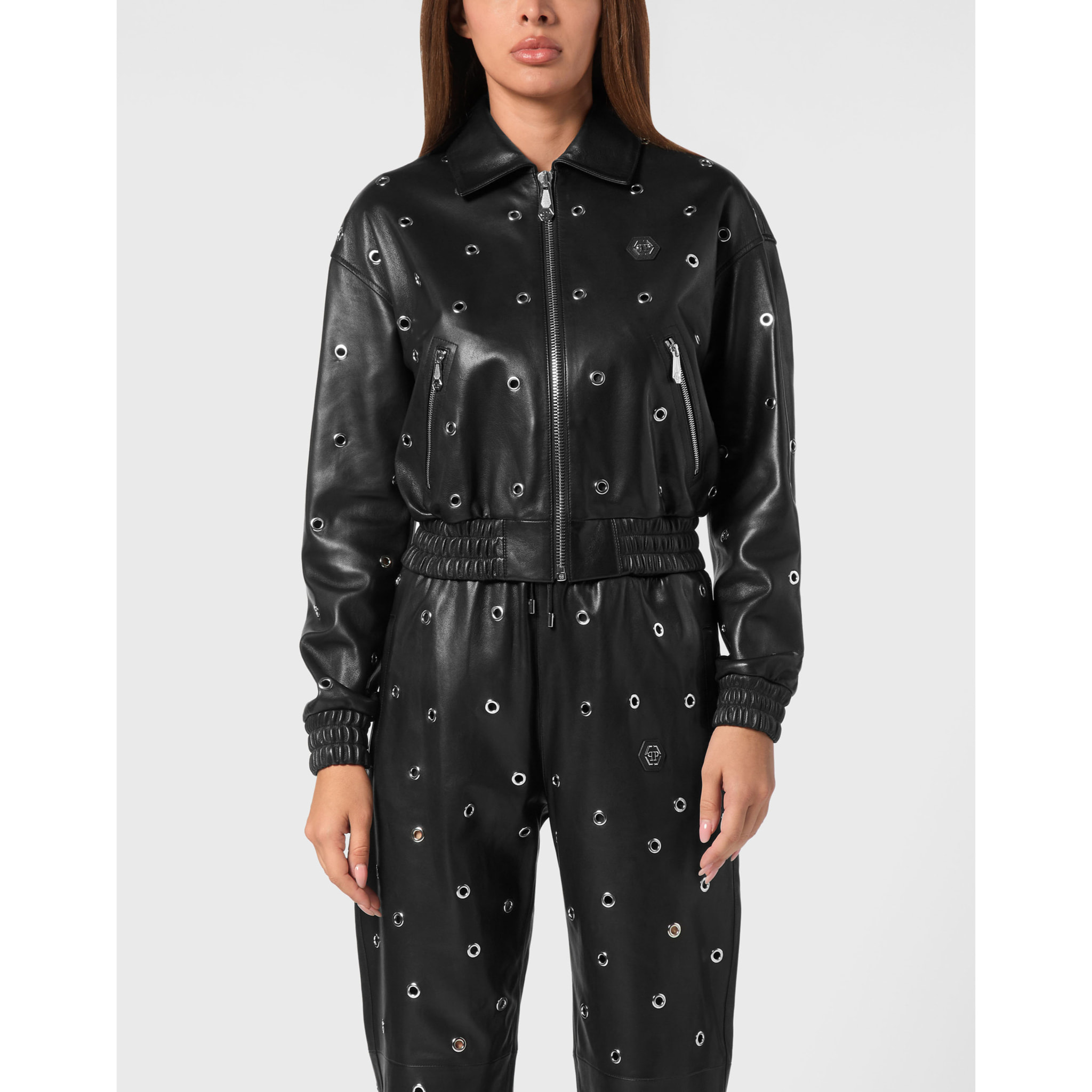 PHILIPP PLEIN Leather Bomber