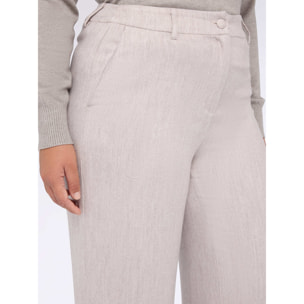 Fiorella Rubino - Pantaloni Wide Leg - Beige