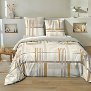 Parure housse de couette 3pcs 100% 100% coton 51 fils_eloi