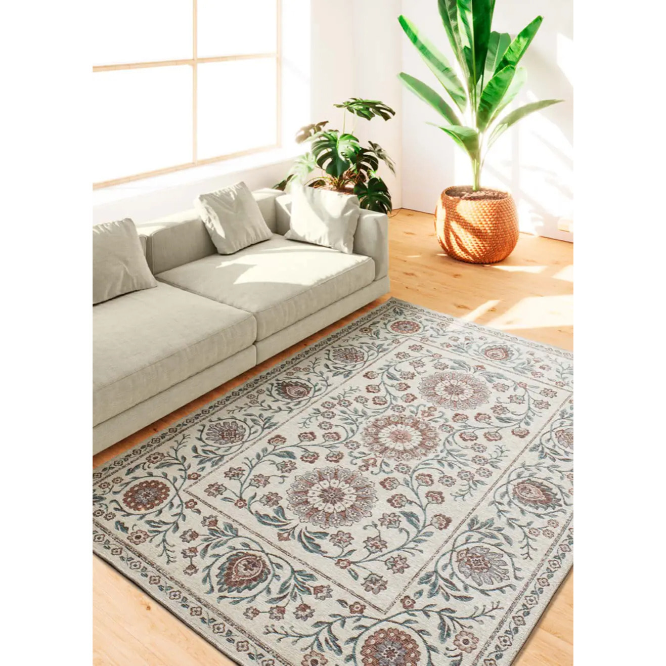 LUA Alfombra de exterior clásica azul, varias medidas disponibles.
