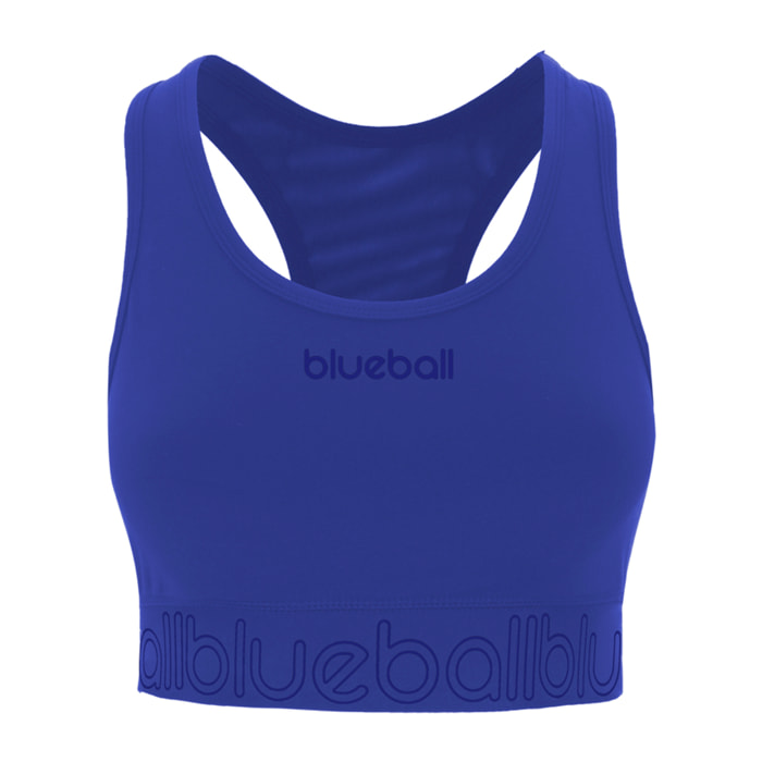 SUJETADOR DEPORTIVO NATURAL PARA MUJER BLUEBALL EN AZUL