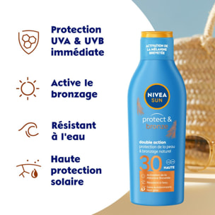 LOT solaire Lait Protect & Bronze FPS30 200ML + Crème Minérale Protection UV FPS 50+ 50ml