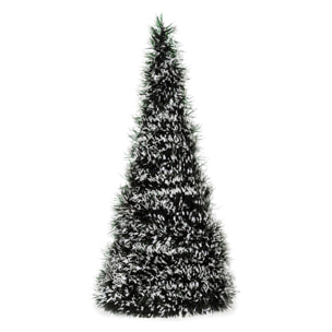 DAM  Pino tinsel innevato, alto 48 cm. 24x24x48 cm. Colore verde