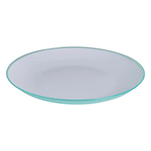 Assiette "Square" vert menthe 25cm