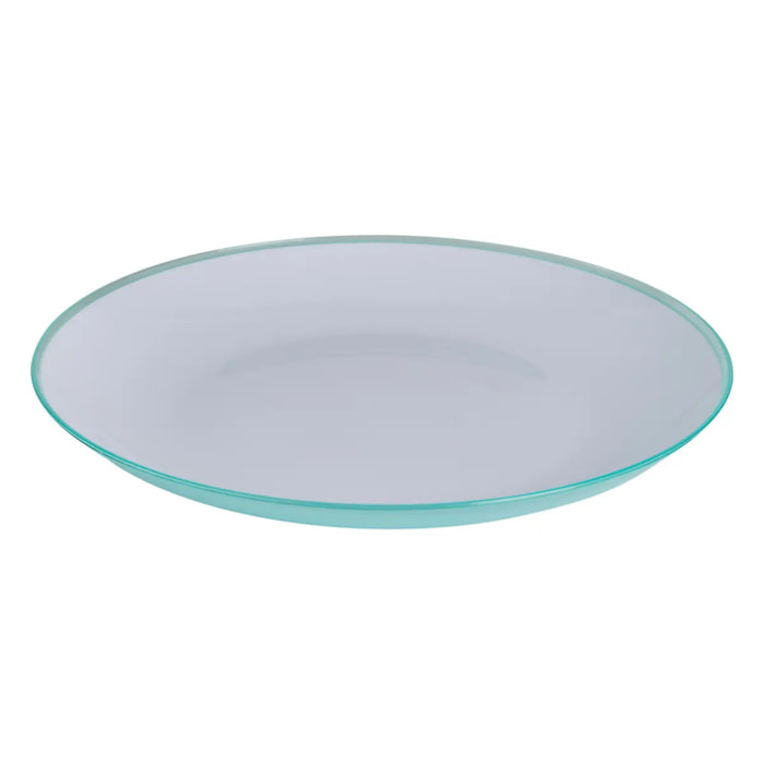 Assiette "Square" vert menthe 25cm