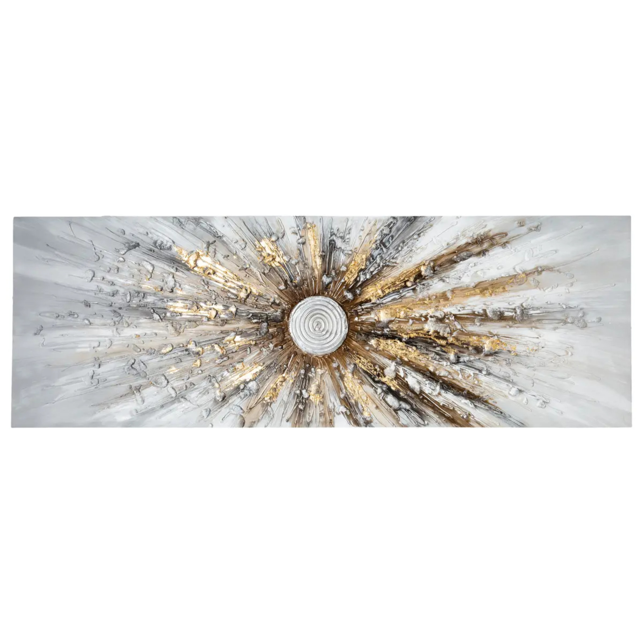 Toile peinte "Kylia" soleil 150x50cm