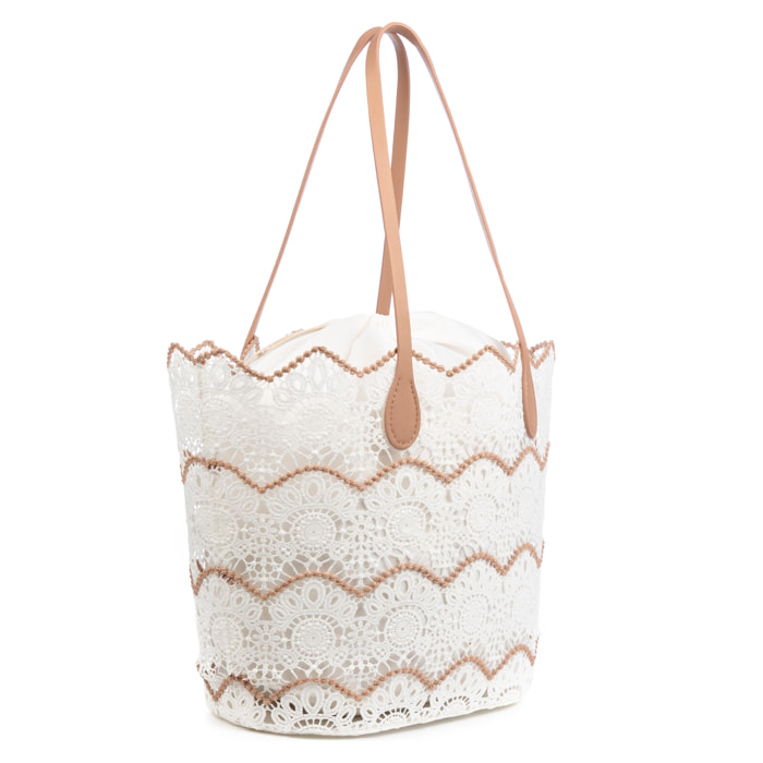 Biferno Bolso de hombro Mujer. Fabricado en algodón.