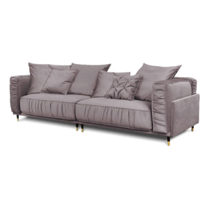 Canapé Droit Velours Fiorenzo - 4 places